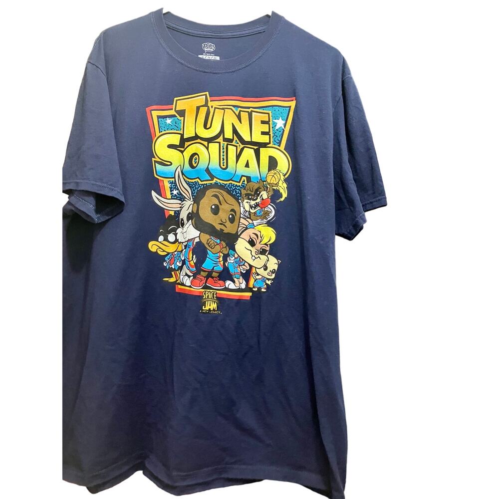 Space Jam A New Legacy Funko Pop Tune Squad Men's Blue T-Shirt Size XL